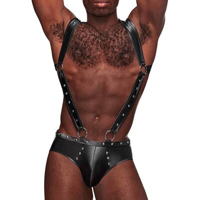 Male Power Fetish Uranus | Hodenschutz mit Nieten verziert | BDSM