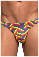 Male Power Pride Fest Thong - Multicoloured (S/M)