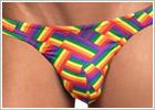 Male Power Pride Fest Thong - Multicoloured (S/M)