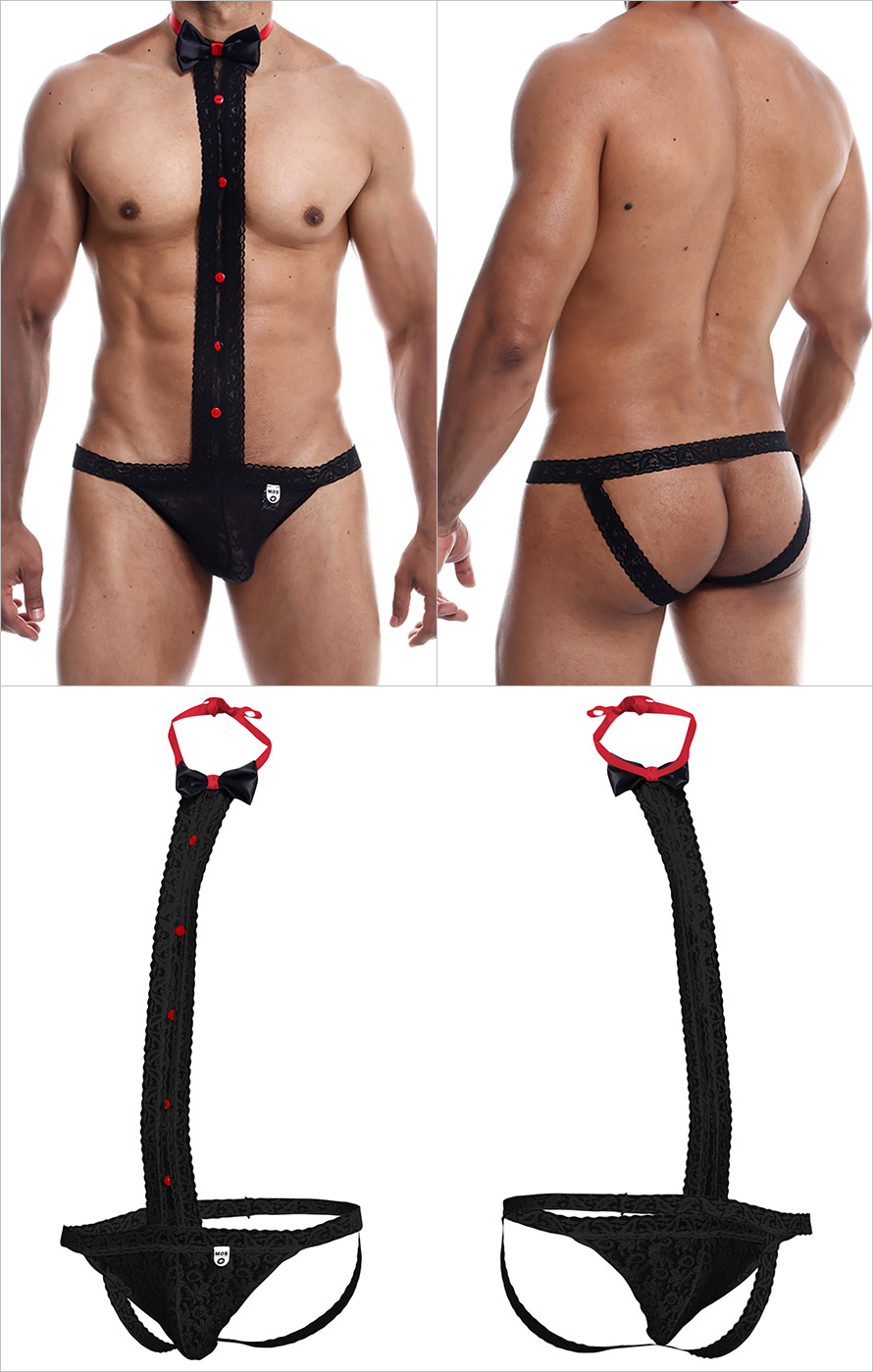 MaleBasics Ensemble pour homme Tuxedo Lace - Noir