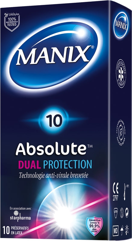 Manix Absolute Dual Protection (10 Préservatifs)