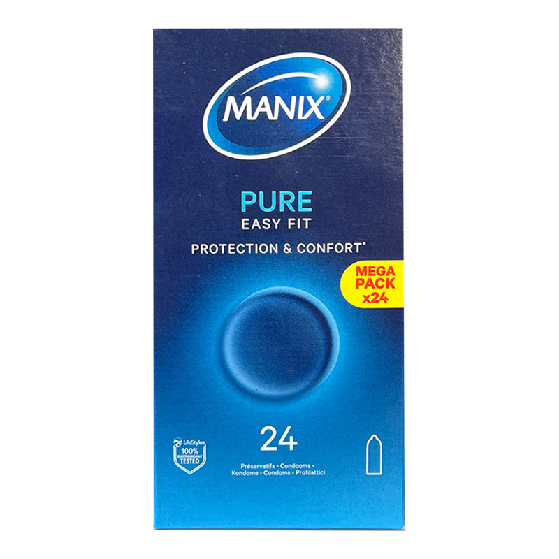 Manix Pure Easy Fit (24 Préservatifs)