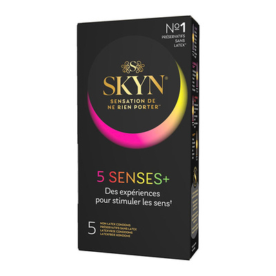 Manix Skyn 5 Senses | Packung mit 5 hochwertigen Kondomen
