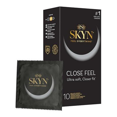 SKYN Close Feel | Latexfreie Kondome mit angepasster Grösse | 10 Stk.