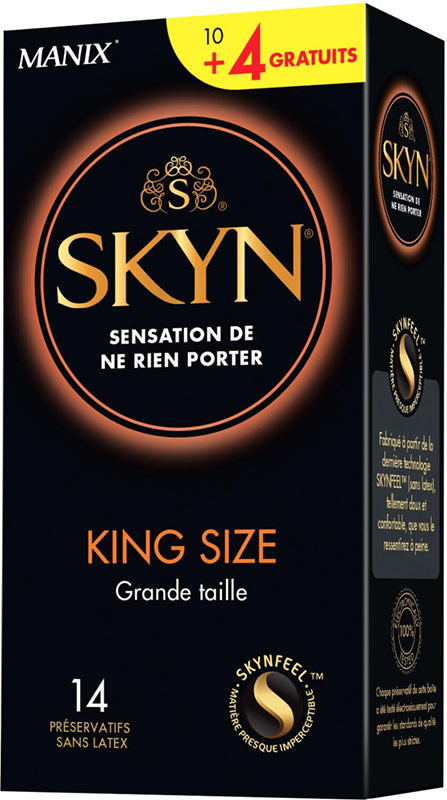 Manix Skyn King Size (Misura Grande) - senza lattice (14 preservativi)