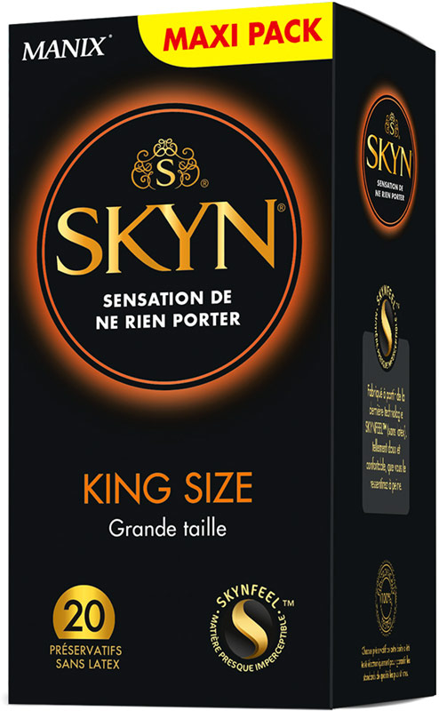 Manix Skyn King Size (Misura Grande) - senza lattice (20 preservativi)