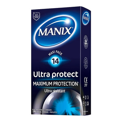 Manix Ultra Protect | 14 extrem widerstandsfähige Latexkondome