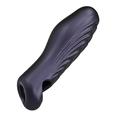 ManWan Ryzer | Gaine à pénis et masturbateur en silicone | Noir ManWan Ryzer | Gaine à pénis et masturbateur en silicone | Noir
