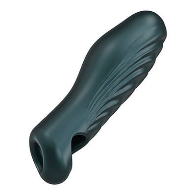 ManWan Ryzer | Penismanschette und Masturbator aus Silikon | Petrolblau