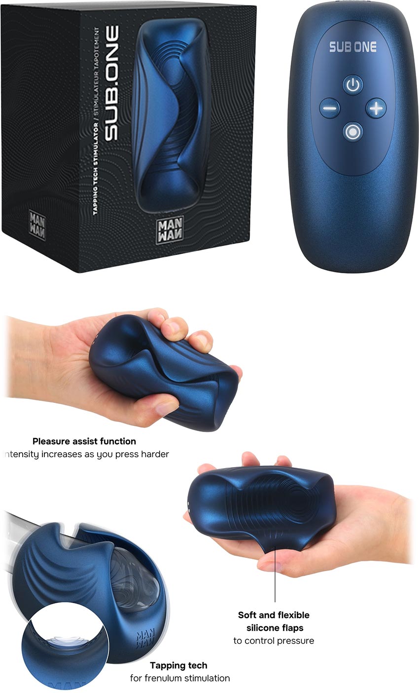 ManWan SUB.ONE Tapender Masturbator - Blau