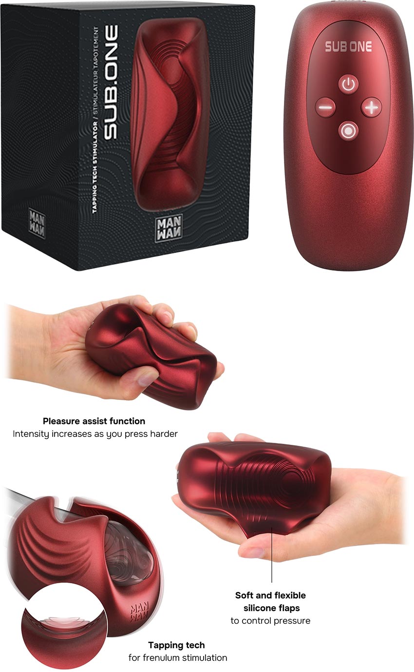 Masturbateur tapotant ManWan SUB.ONE - Rouge