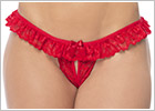 Mapalé Panty ouvert Peek-a-boo 119 - Rouge (S/M)