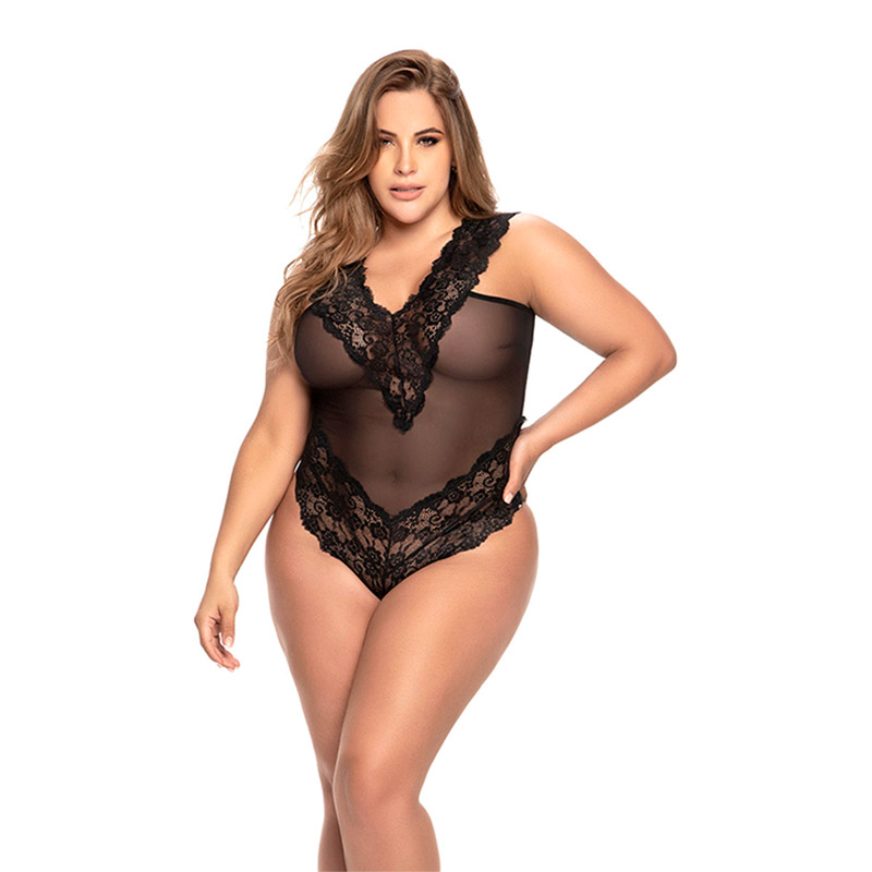 Mapalé 8690X | Body aus raffinierter, transparenter Spitze | XXL/XXXL Mapalé 8690X | Body aus raffinierter, transparenter Spitze | XXL/XXXL