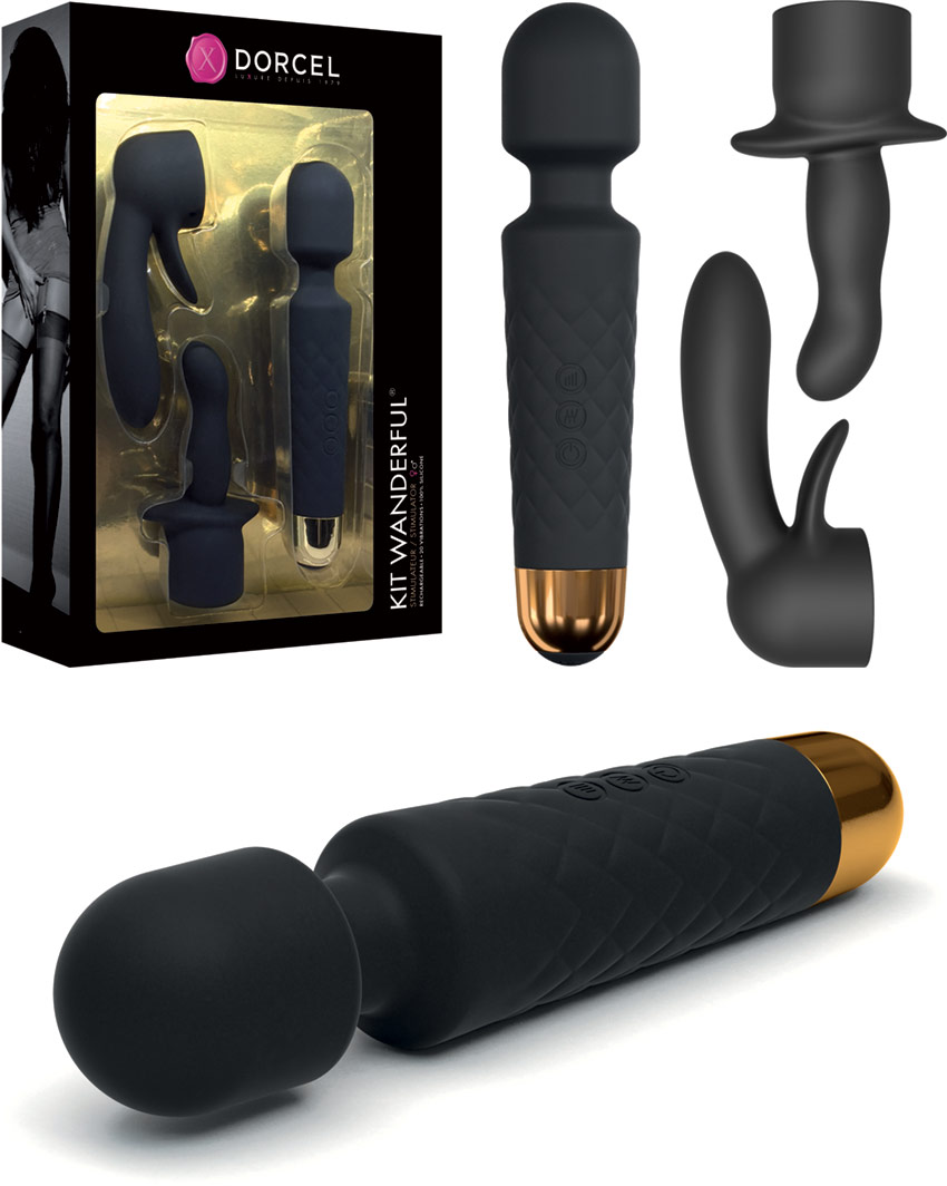 Marc Dorcel Wanderful Gold vibrator (with accessories)