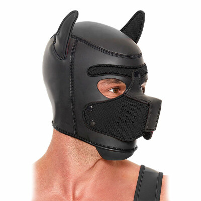 Ouch! Puppy Play | Hundemaske mit abnehmbarem Maulkorb