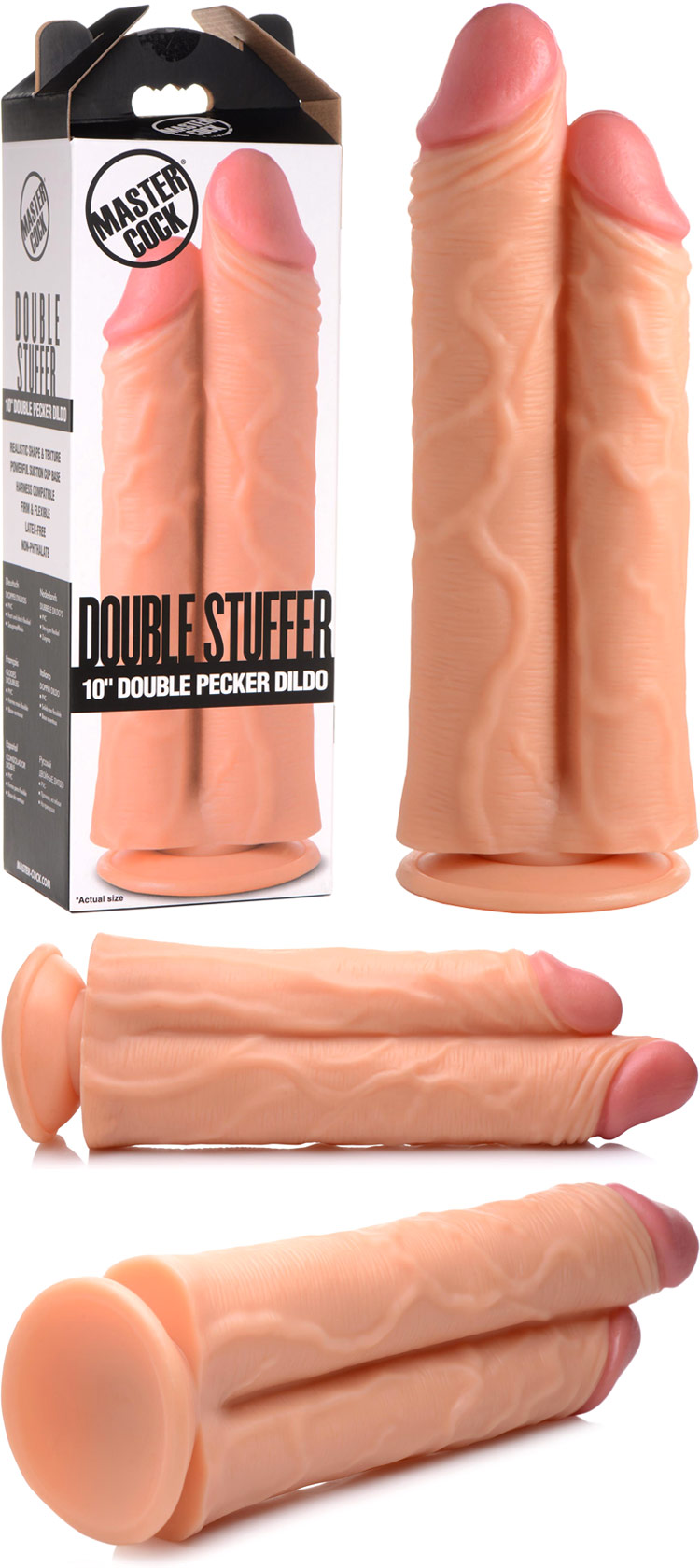 Dildo per doppia penetrazione Master Cock Double Stuffer