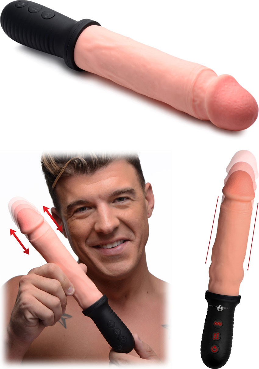 Master Series Auto Pounder back-and-forth realistic vibrator