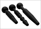 Master Series Dark Rods Set aus hohlen Harnröhrenplugs