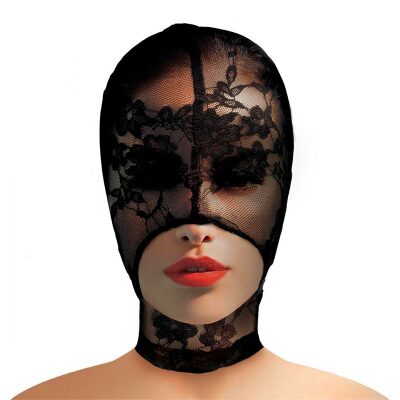 Master Series Lace Seduction | Cagoule en dentelle avec 1 ouverture