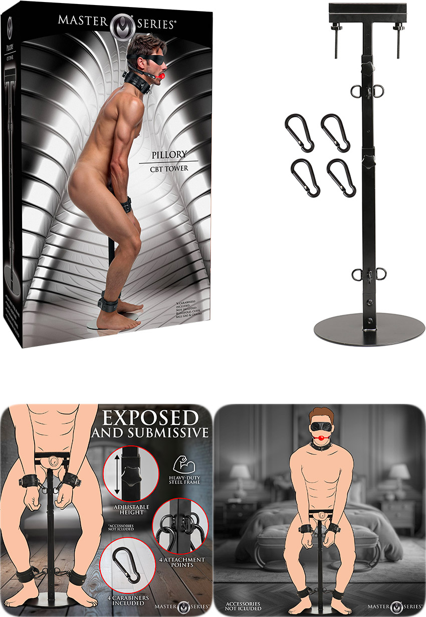 Tour de pilori BDSM Master Series Pillory CBT Tower