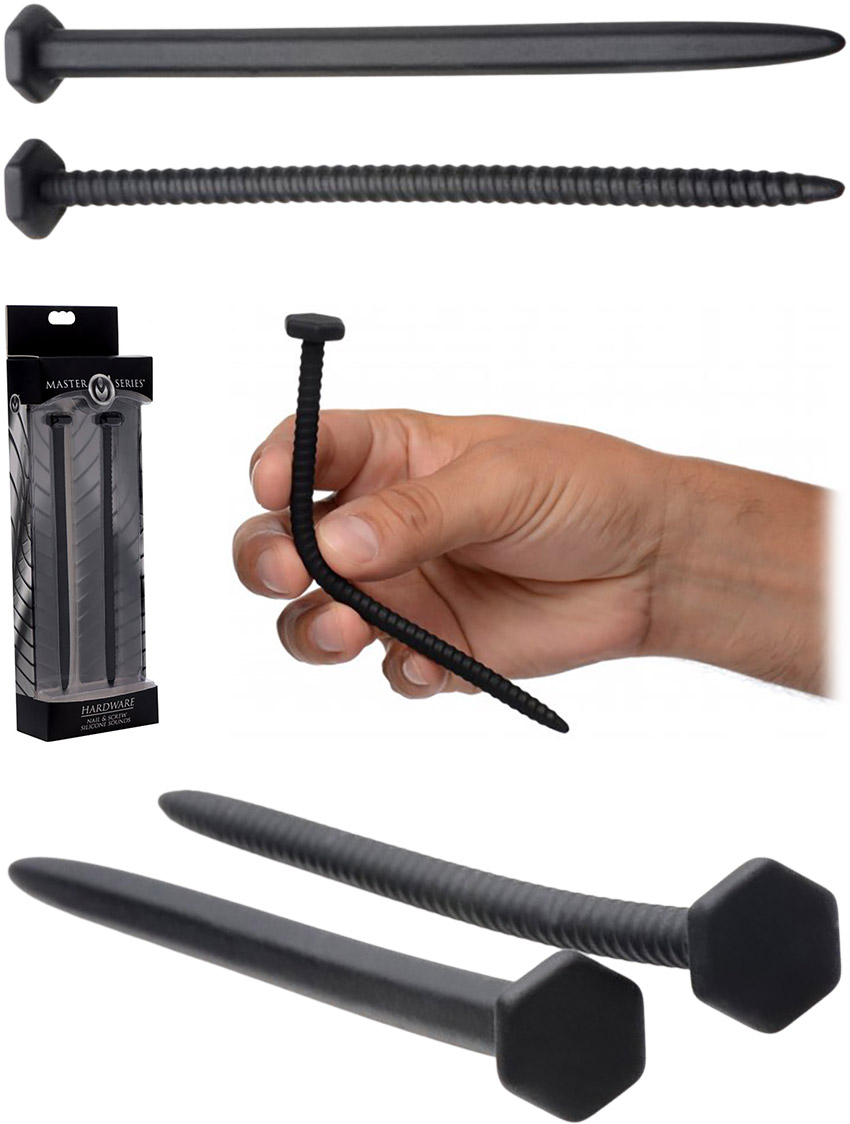 Master Series Hardware Harnröhrenplugs aus Silikon (2 Stück)