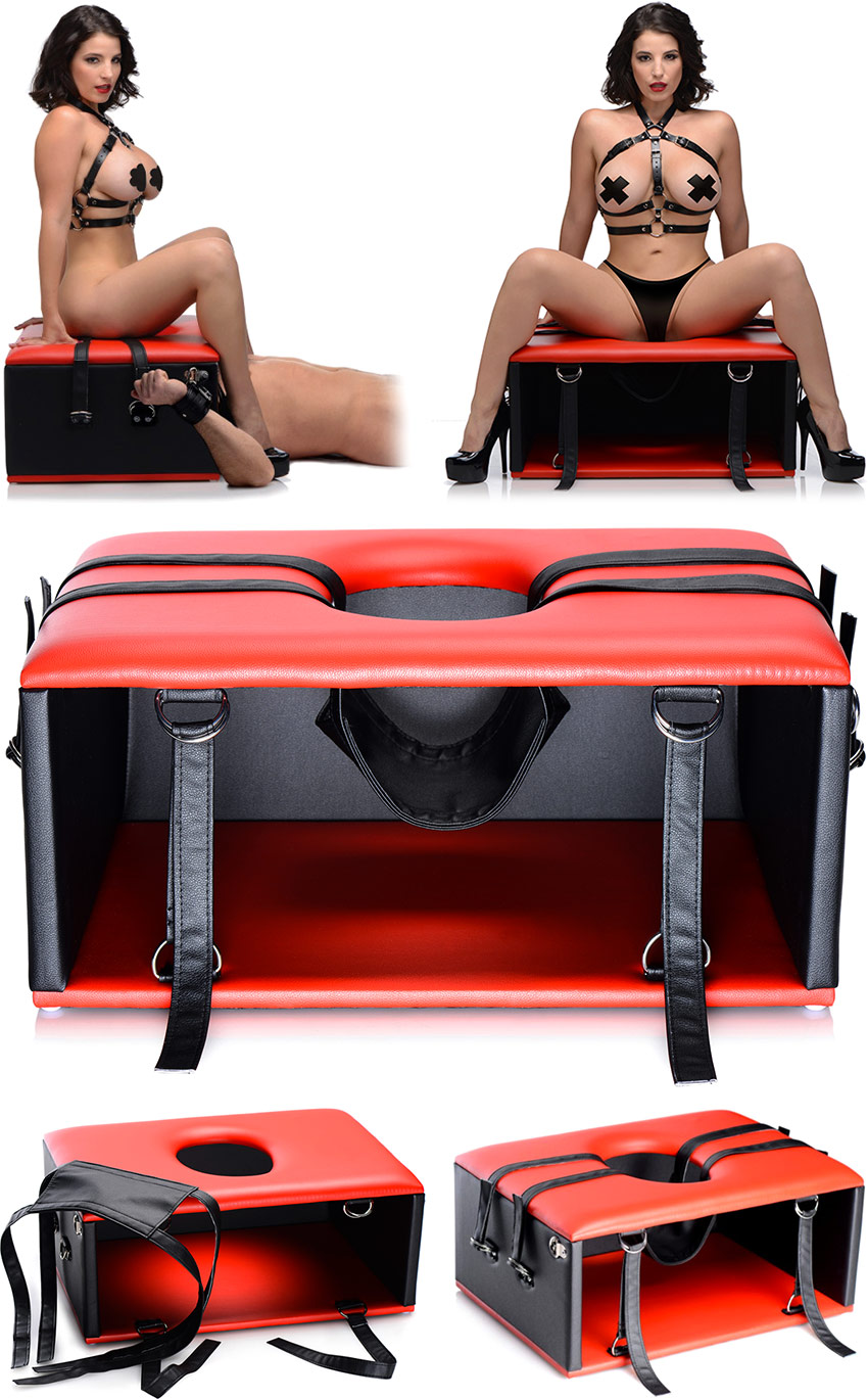 Tabouret de bondage Master Series Queening Chair