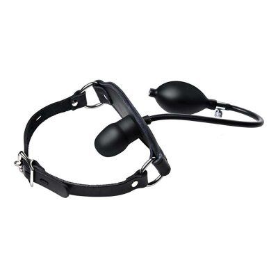 Master Series Silencer | Bâillon-gode gonflable avec sangle ajustable