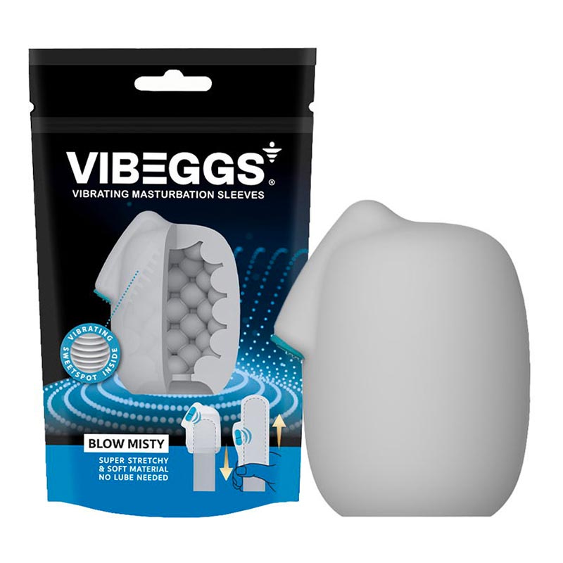 Vibeggs Blow Misty | Masturbateur vibrant unisexe Vibeggs Blow Misty | Masturbateur vibrant unisexe
