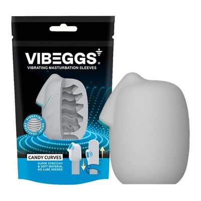 Vibeggs Candy Curves | Masturbateur vibrant unisexe