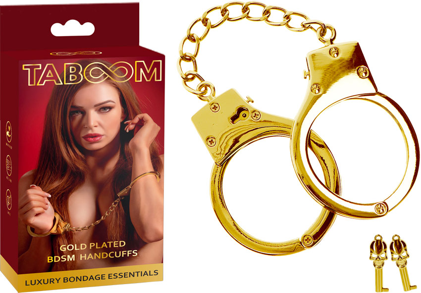 Taboom metal handcuffs - Golden