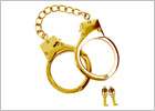 Taboom metal handcuffs - Golden