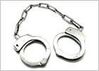 Polizeihandschellen aus Stahl