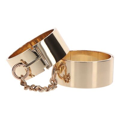 Taboom Dona | Ein Paar Handschellen aus goldfarbenem Metall