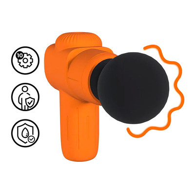 Loveline Microboost | Wiederaufladbare Massagepistole | 10 Modi | Orange