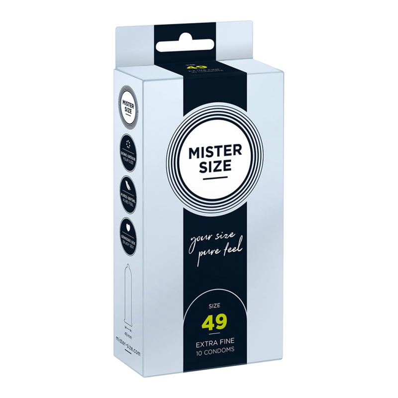 Préservatif sur mesure Mister Size - Taille 49 (10 Préservatifs)