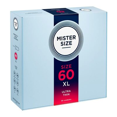 Mister Size - Grösse 60 | 36 Kondome nach Mass Mister Size - Grösse 60 | 36 Kondome nach Mass