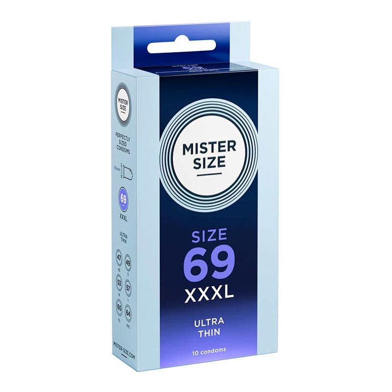 Mister Size - Grösse 69 | 10 Kondome nach Mass Mister Size - Grösse 69 | 10 Kondome nach Mass