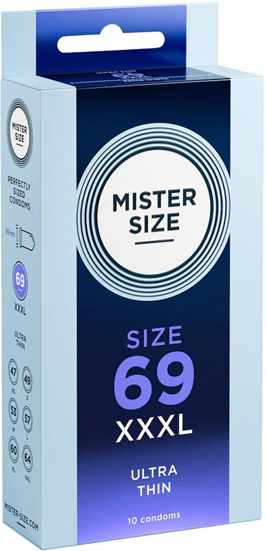 Mister Size Kondome nach Mass - Grösse 69 (10 Kondome)