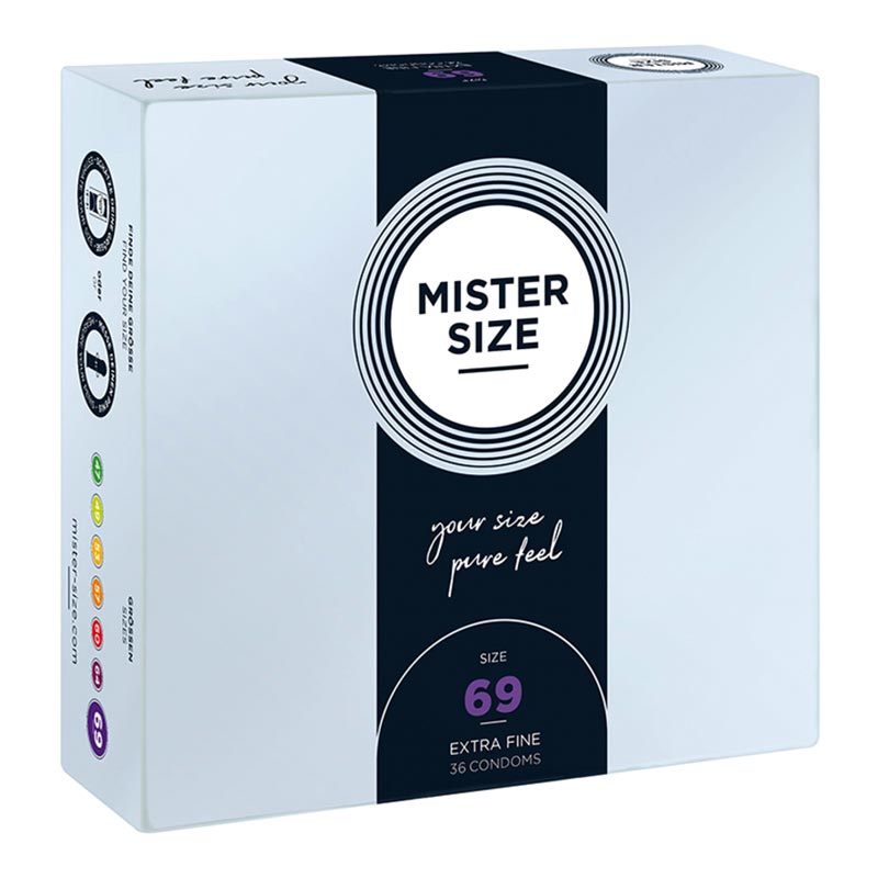 Préservatif sur mesure Mister Size - Taille 69 (36 Préservatifs)