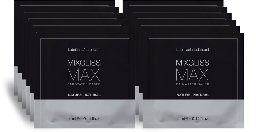 MixGliss MAX vaginal and anal lubricant - 12x 4 ml (water based)