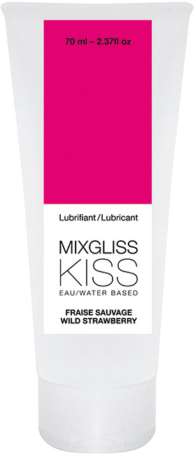 Lubrifiant MixGliss KISS Fraise Sauvage - 70 ml (à base d'eau)