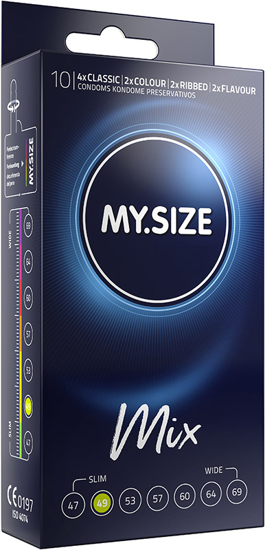 My Size Mix Kondome nach Mass - Grösse 49 (10 Kondome)