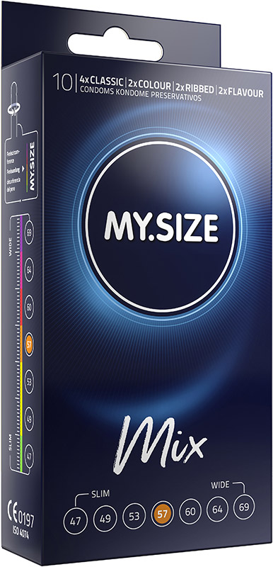 My Size Mix Custom Fit Condoms - Size 57 (10 Condoms)