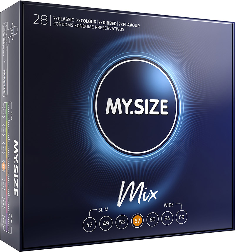 My Size Mix Kondome nach Mass - Grösse 57 (28 Kondome)