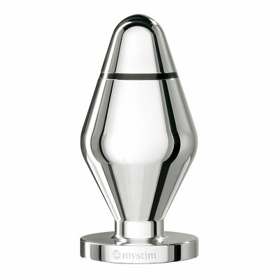 Mystim Big John XL | Analplug XL aus poliertem Aluminium