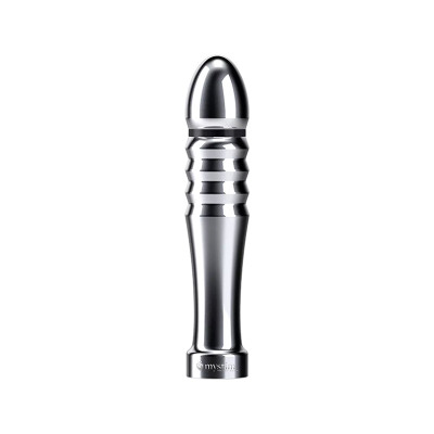 Mystim Funky Fella | Godemichet en aluminium | Design fin et nervuré