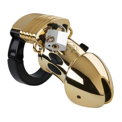 Mystim Pubic Enemy No 1 - Peniskäfig - Gold Ausführung