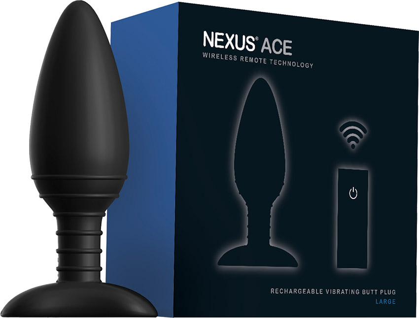 Nexus Ace Remote Control Vibrating Butt Plug (L)