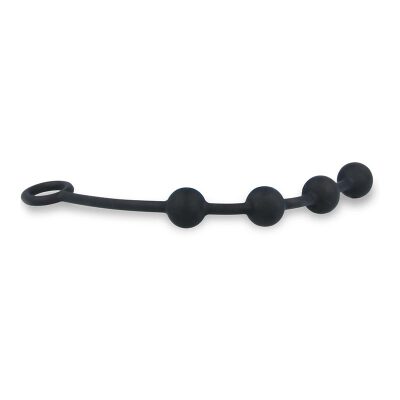 Nexus eXcite | Petit chapelet anal en silicone avec 4 perles | Noir