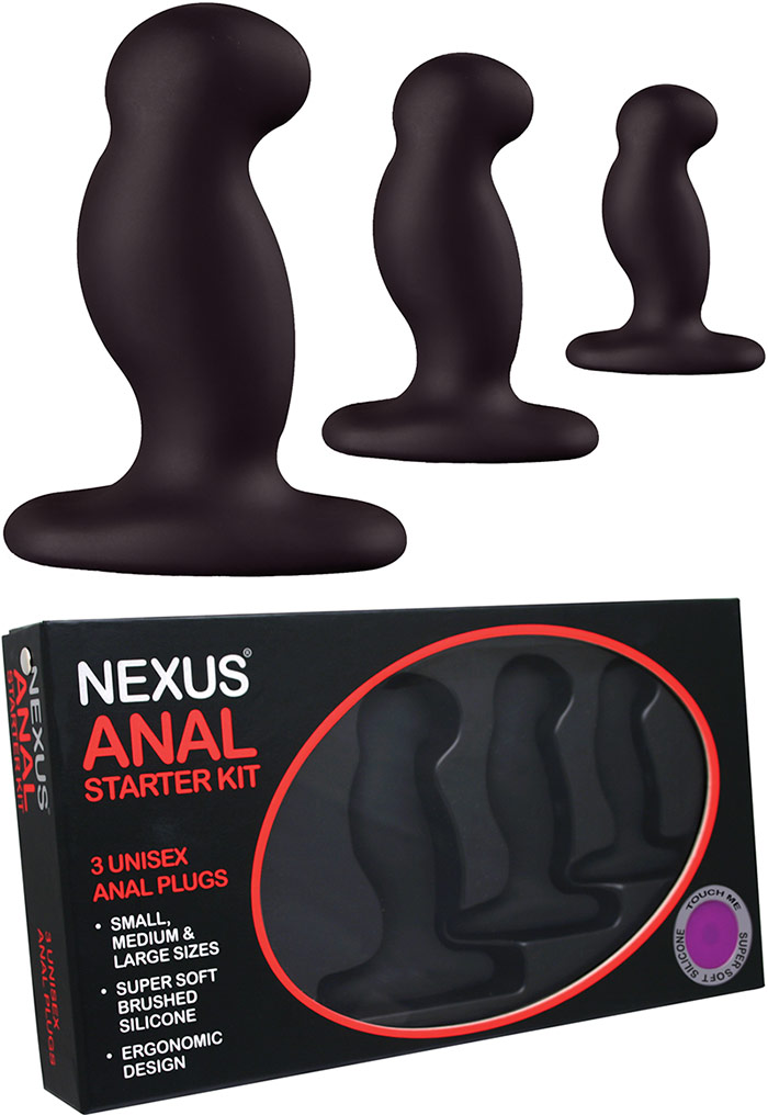 Nexus Anal Starter Kit (3 anal plugs)